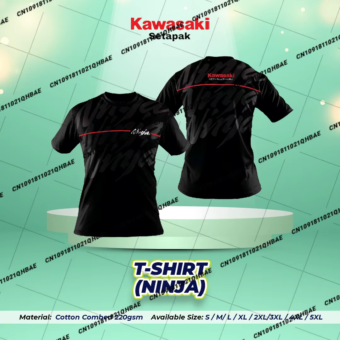 NOUVEAU T-SHIRT KAWASAKI (ANNIVERSAIRE) (2026) pour Hommes et Femmes, Motocross, Coupe Oversize, Res