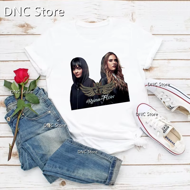 Mode femmes T-Shirts Cool la reine du flux chanteur de musique imprimé graphique T-Shirts Femme été 