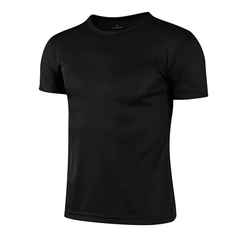 T-Shirt à Manches Courtes pour Homme, Haut Blanc Décontracté, Solide, vaccage Rapide, Gym, Basketbal