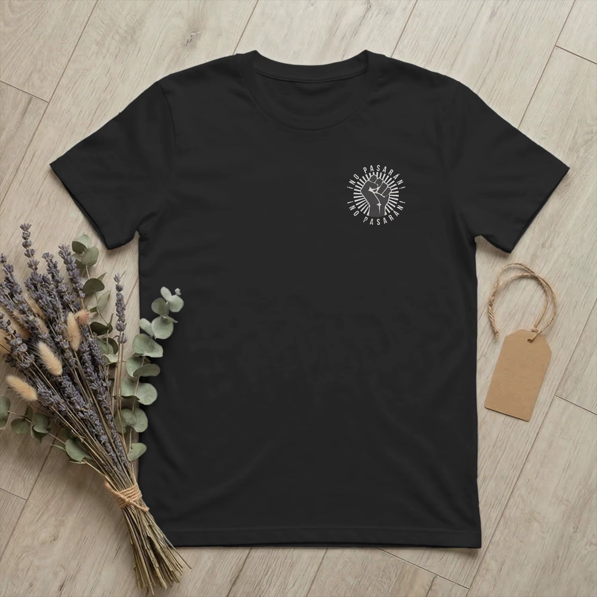 T-shirts avec slogan anti-fasciste pour hommes, en coton, col rond, manches courtes, vêtements à la 