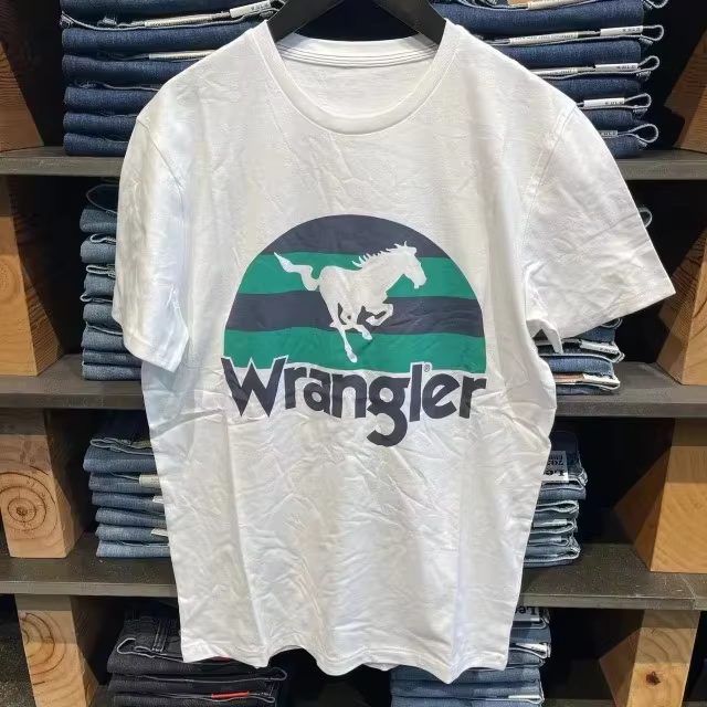 2025 été marque de luxe Wrangler lettre imprimé graphique T-shirt femmes à manches courtes T-shirt f