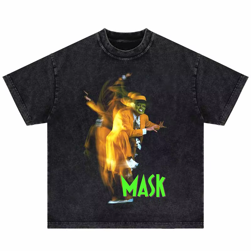 T-Shirt Punk Gothique Hip Hop pour Homme, Streetwear, Impression Graphique de Portrait Drôle, en Cot