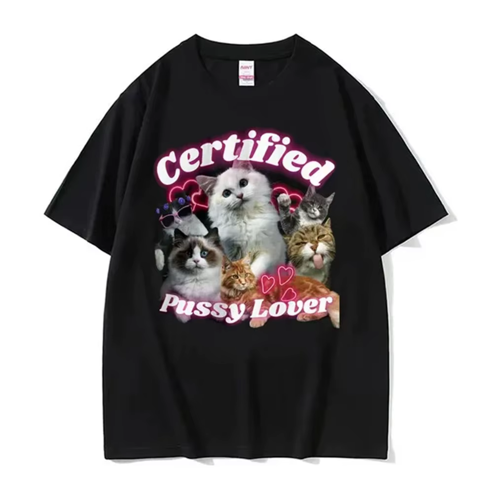 T-shirt humoristique pour homme, vêtement avec zone me et chat