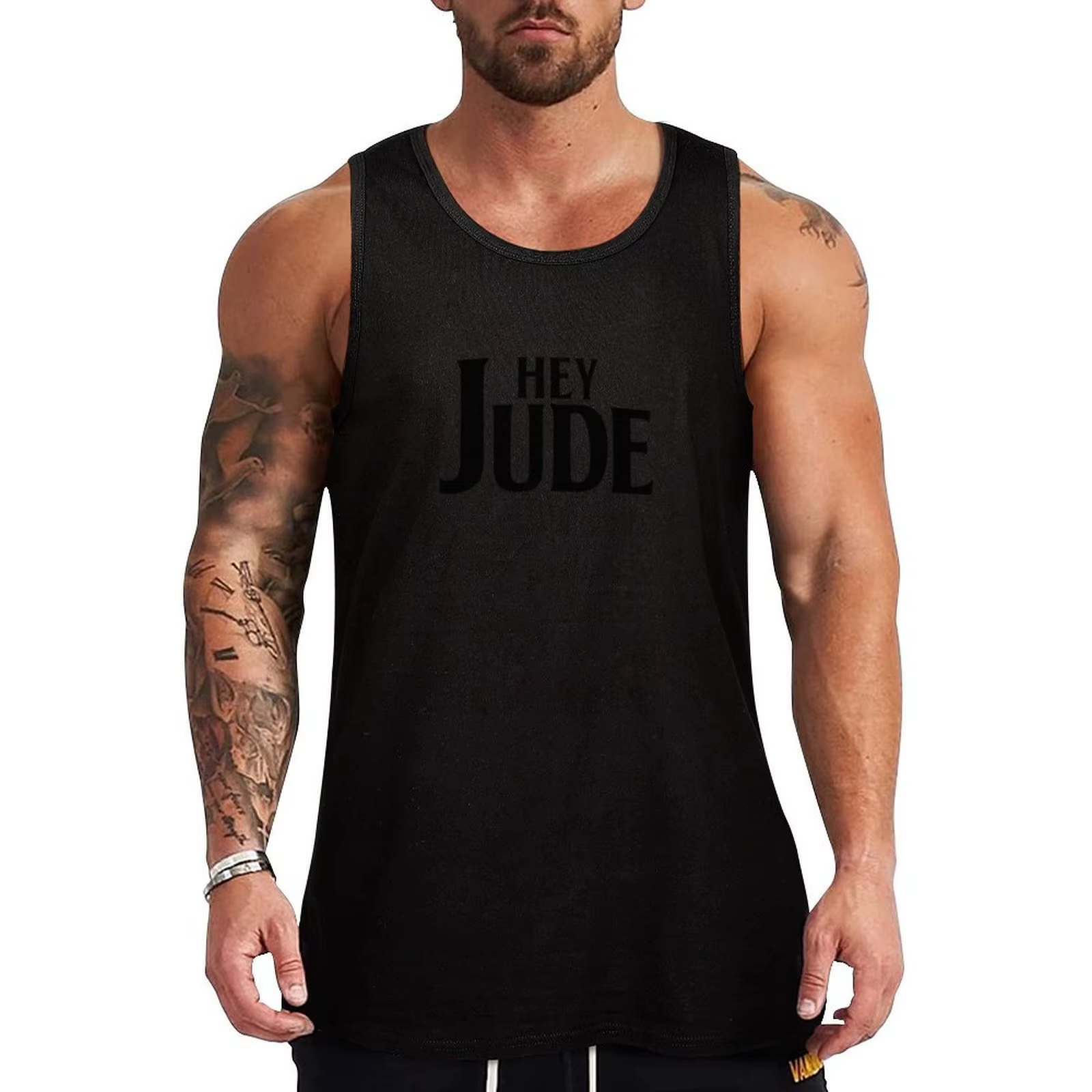 Débardeur Hey Jude anti-rides, facile d'entretien, décontracté, sans manches