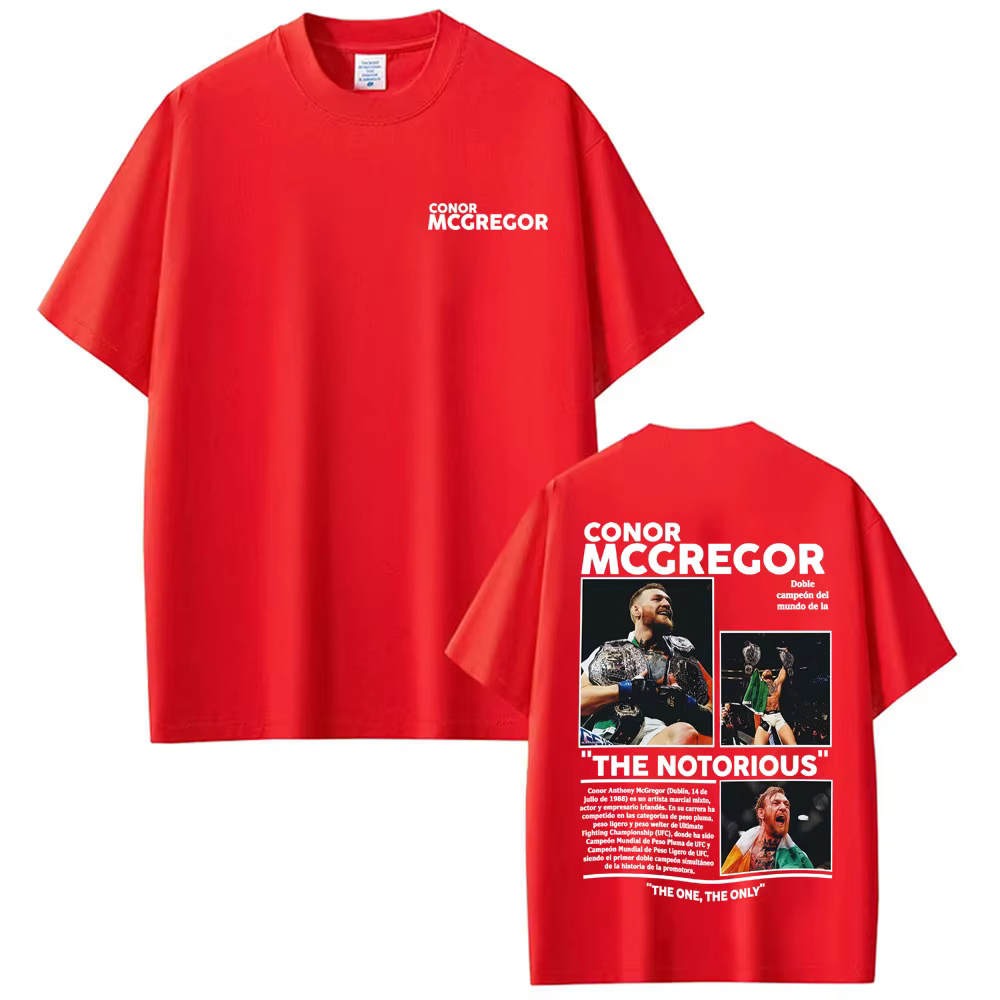 Conor Mcgregor The Notorious Merch T-shirts Vêtements pour hommes Harajuku Cool High Street T-shirts