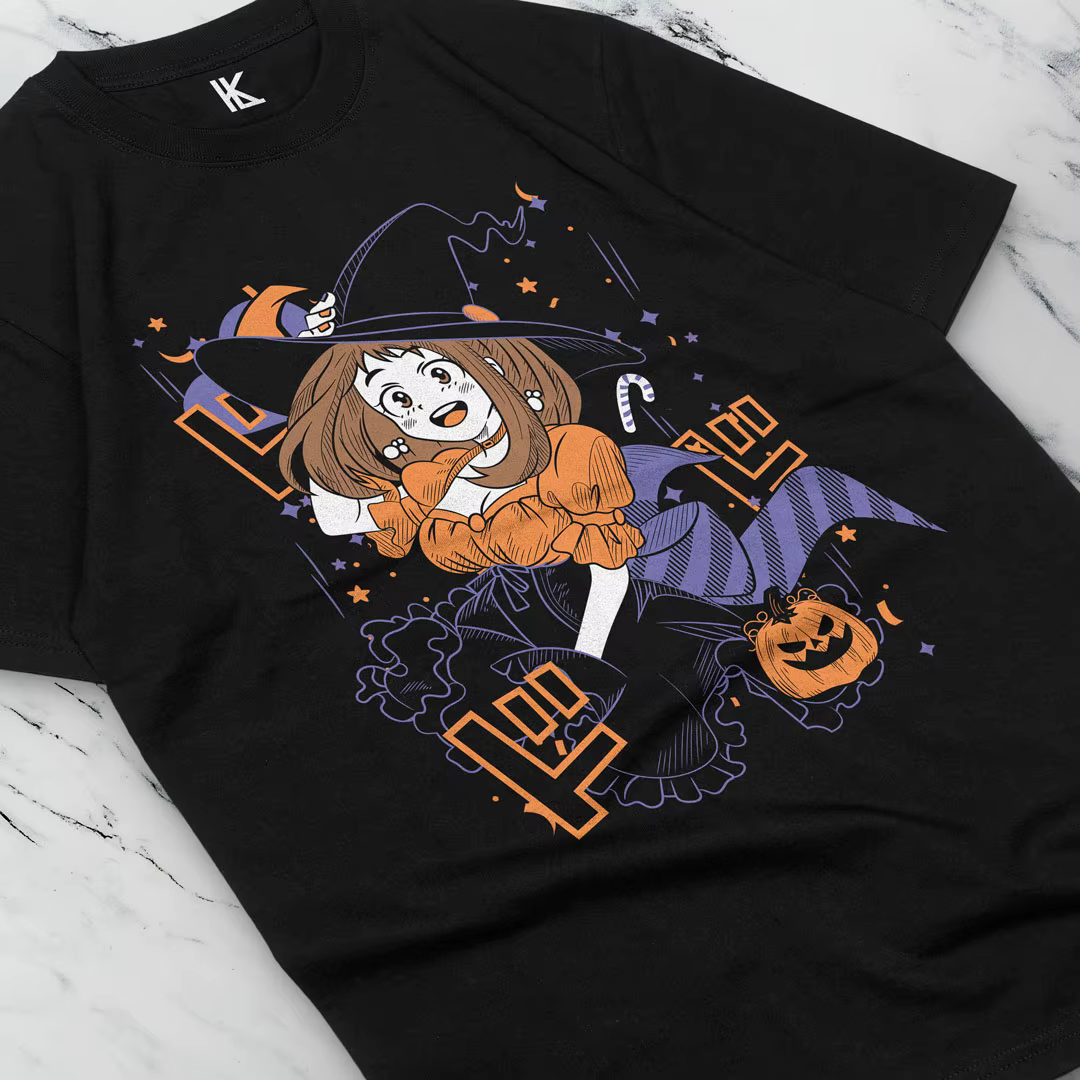 T-shirt OchCabo BNHA, OchProgress Uraraka, Boku No foreHalloween TShirt