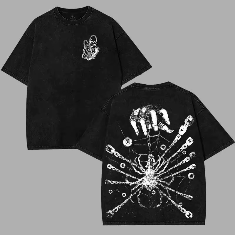 T-shirt graphique Kurapika Hunter X Hunter pour homme, vêtement anime à manches courtes, style hip-h