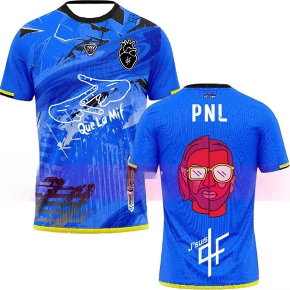 Nouveauté Été 2026 T-shirt PNL Thailande pour Enfants et Adultes, Col Rond, Coupe Ample, Respirant, 