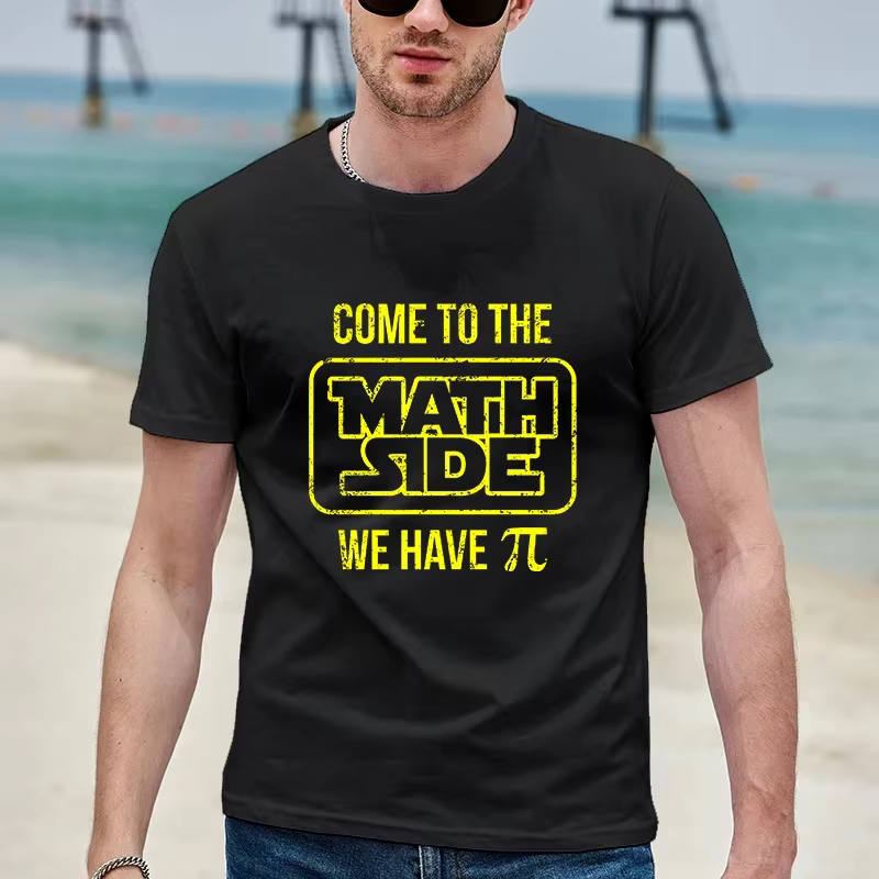 Pi Π Symbole Design T-shirts Vêtements De Mode Science Math T-shirts D'été Décontracté Professeur T-
