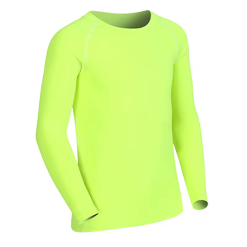 T-shirt long de sport pour enfants, maillot de corps de fitness, basket-ball, football, football, ra