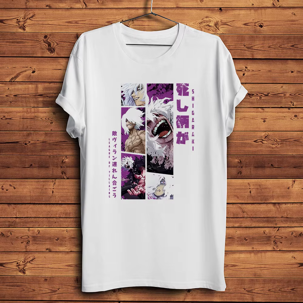 MHA Anime, Hero Academia Villain, Shigaraki Tomura, T-shirt manga amusant, T-shirt décontracté à man