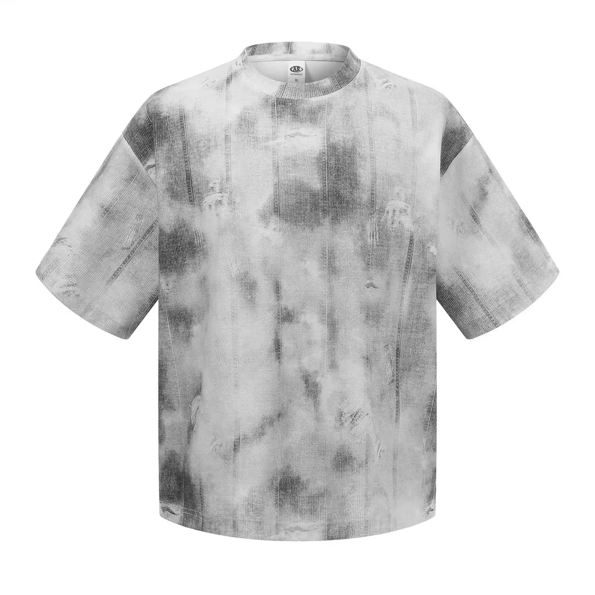Nouveau T-shirt rétro noir à motif floral style photocopy 2026