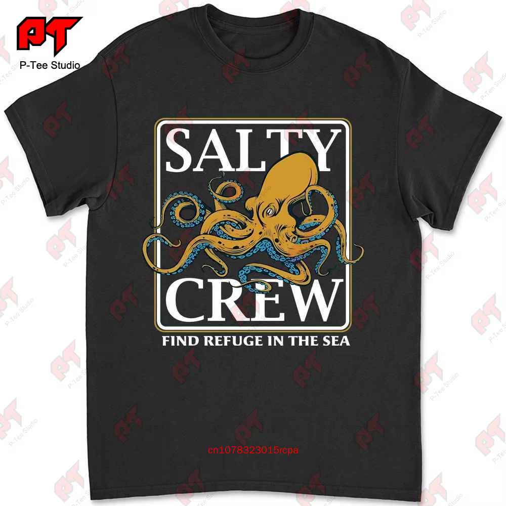 T-shirt noir Salty Crew Ink Slinger, nouveau, STZR