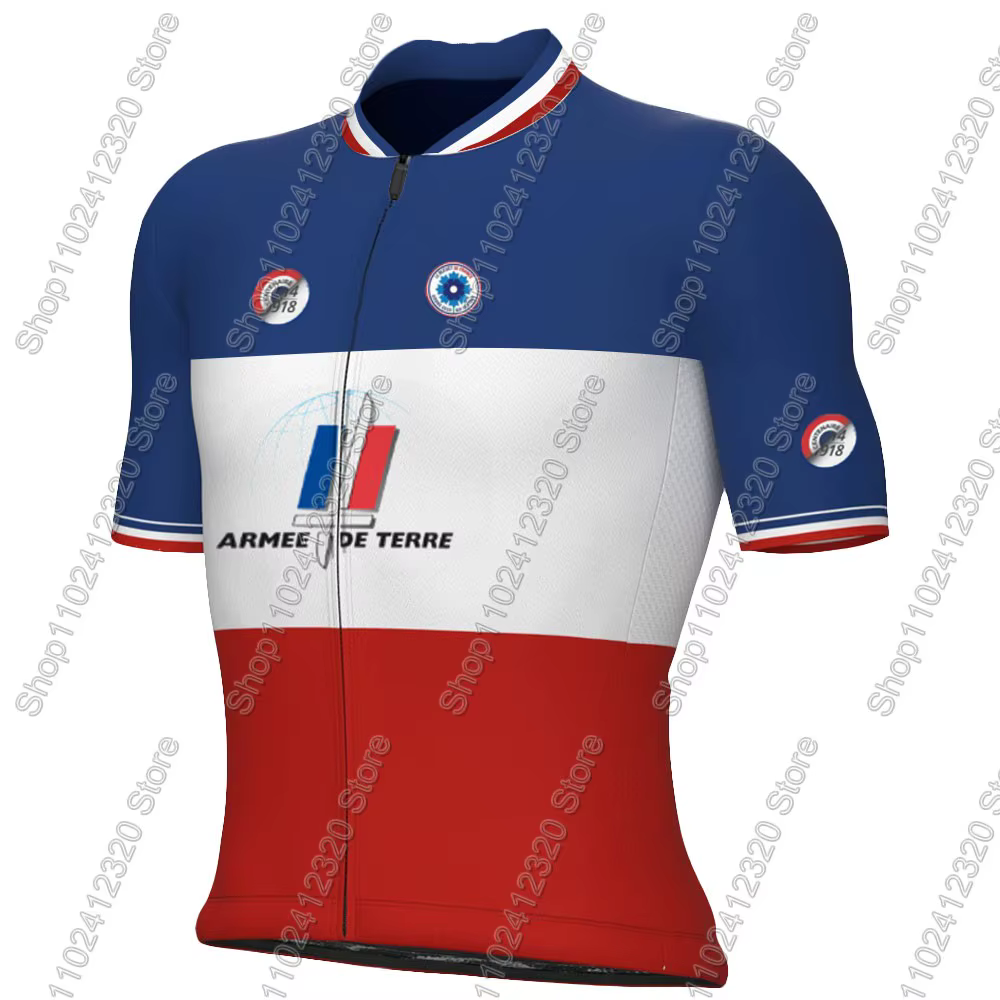 Ensemble Maillot et Cuissard Cycliste Équipe de France 2026 – Tenue d'Été pour Vélo de Route et VTT