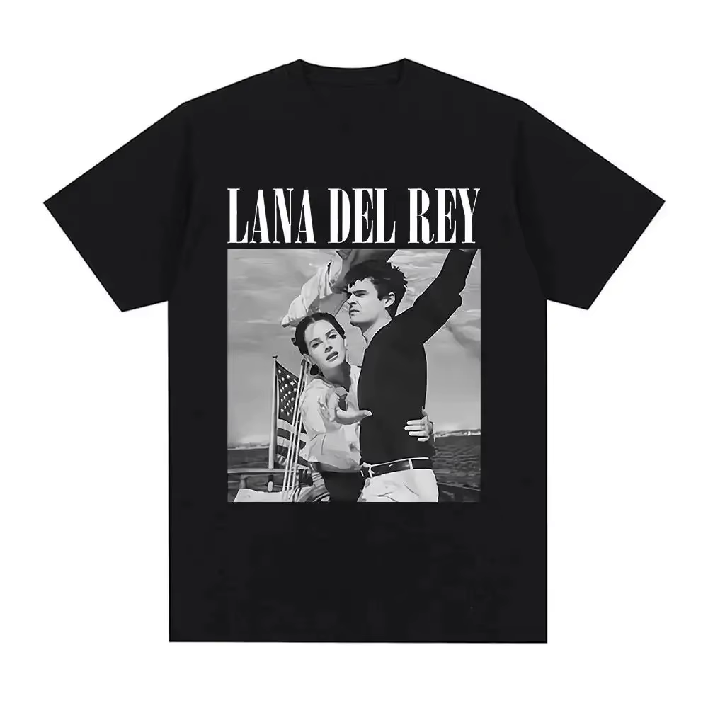 Chanteur Lana Del Rey imprimé T-Shirt femmes mode Hip Hop hommes t-shirts Streetwear Harajuku T-Shir
