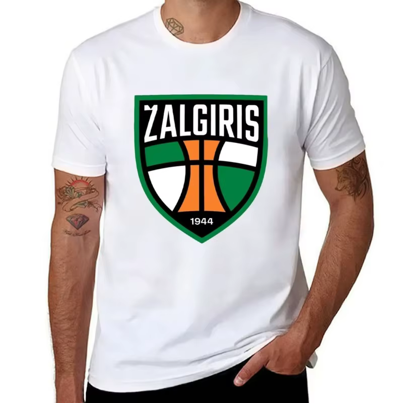 T-shirt de basket-ball vintage pour homme avec logo, imprimé équipe sportive, en coton, décontracté,