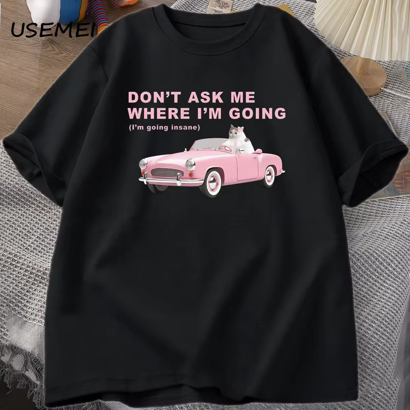 Je vais l'intérieur drôle chat Meme imprimé t-shirts pour hommes femmes stupide laid T-shirt non acc