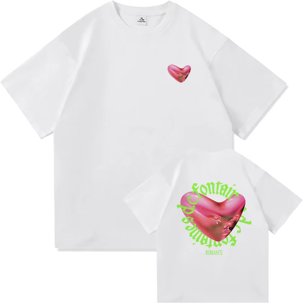 T-shirt unisexe 2025 Fontaines D C Romance pour homme et femme, style Harajuku, haute qualité, pour 