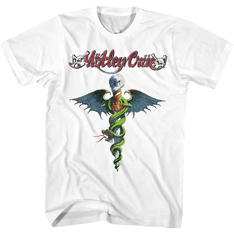 T-shirt à manches courtes Motley Crue Heavy Metal Rock Retro Punk 2026 1987 Tour Californie Los Ange