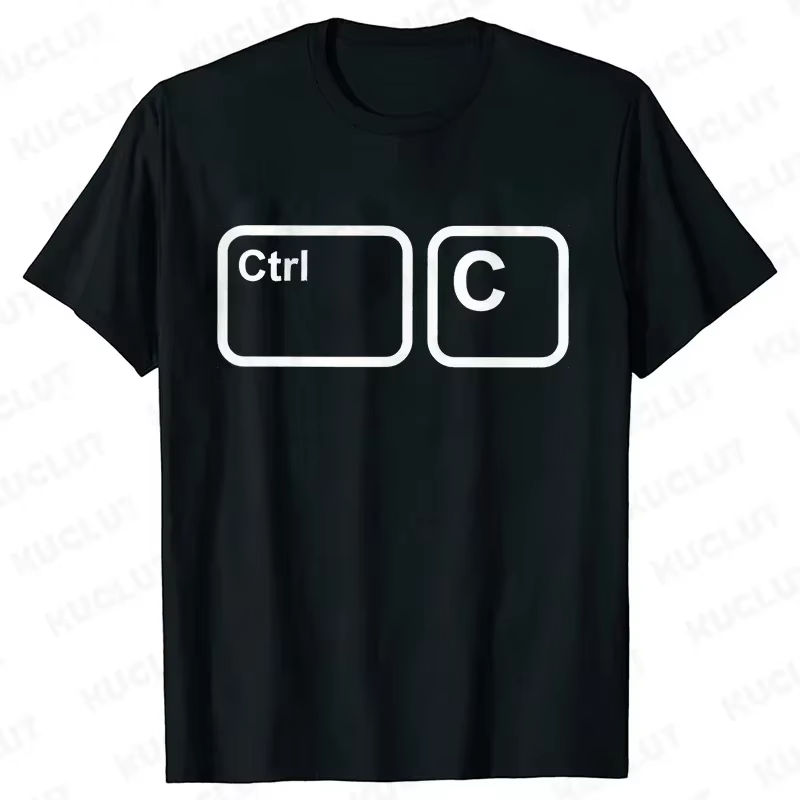 T-shirt de famille CTRL + C CTRL + V, père et fils, t-shirts fille, pâte à copier drôle, tenues de f