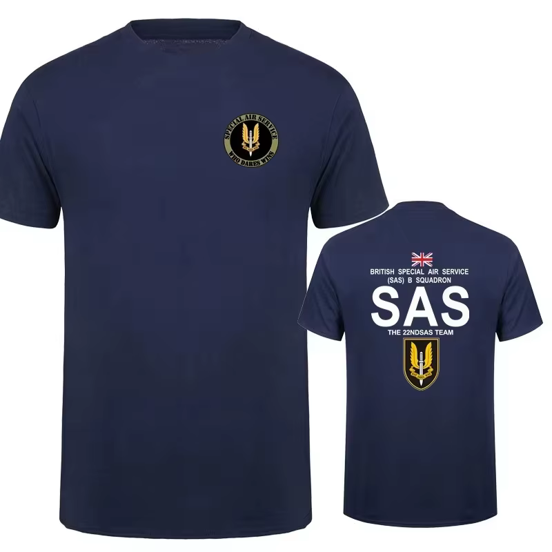 T-shirt militaire SAS Sniper pour hommes, t-shirt de l'armée pour hommes, opérations militaires spéc