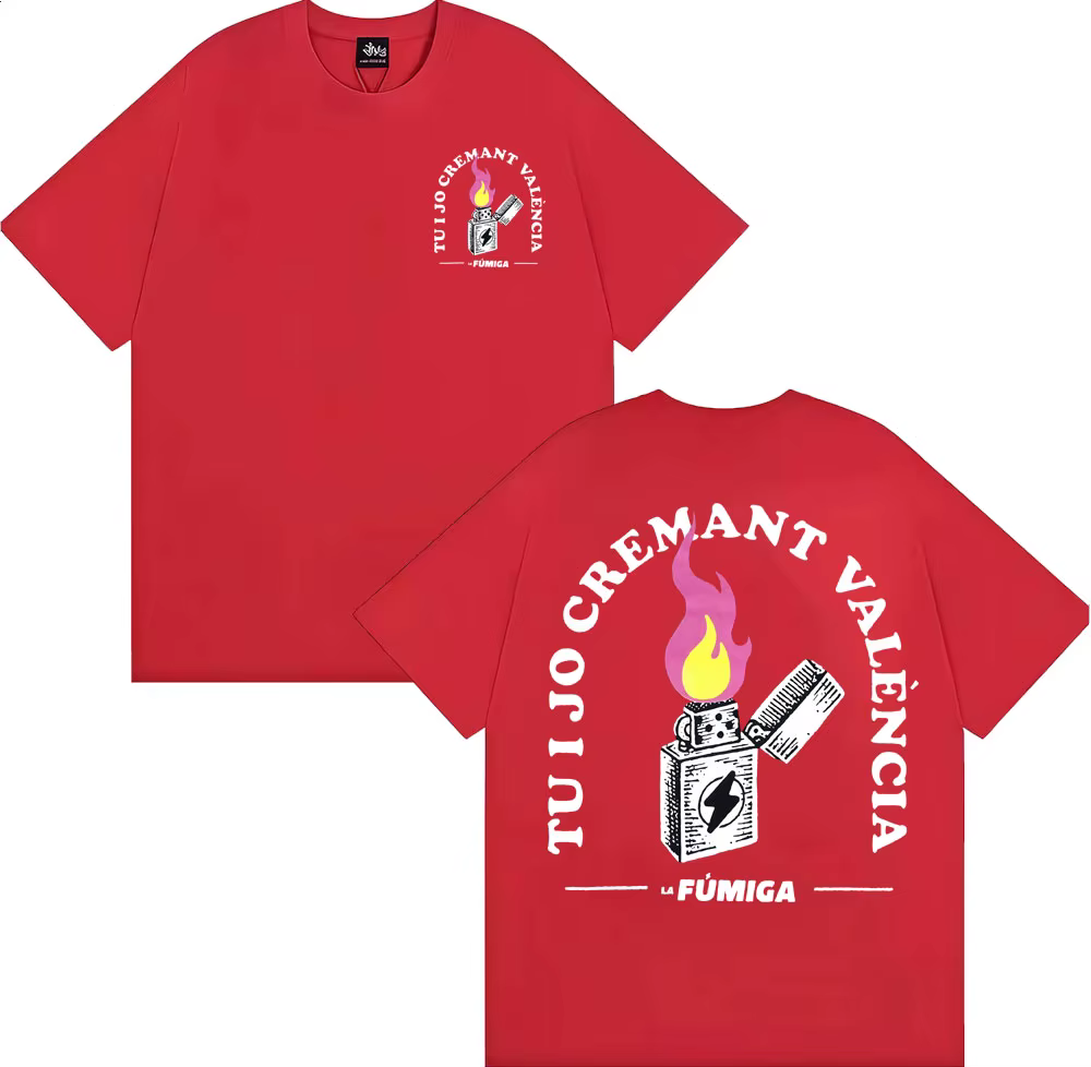 La Fumiga Tu I Jo crémant València Merch T-shirt vêtements pour hommes gothique haute rue T-shirt 10