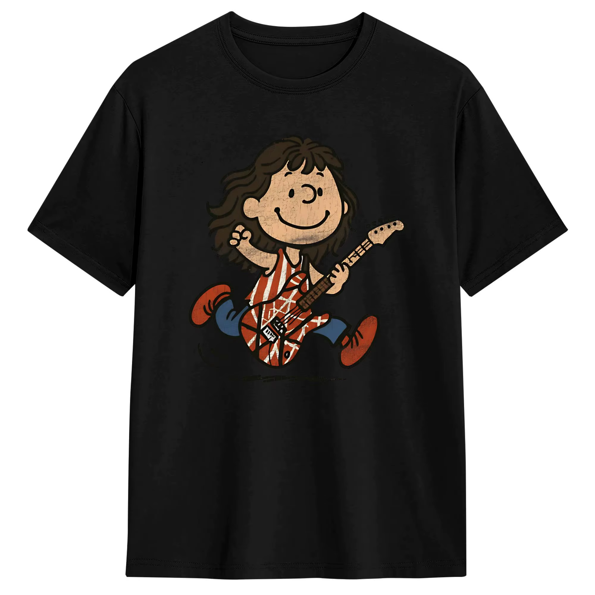 Van Halen T-shirts pour hommes, t-shirt fantaisie en pur coton, col rond, manches courtes, vêtements