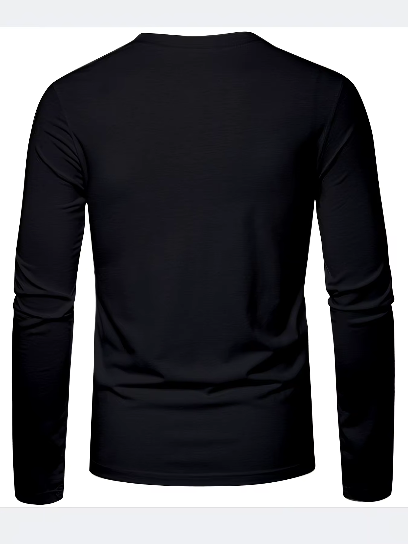 T-shirt à manches longues pour homme, 100% coton pur, ample et tendance, imprimé avec un motif de le
