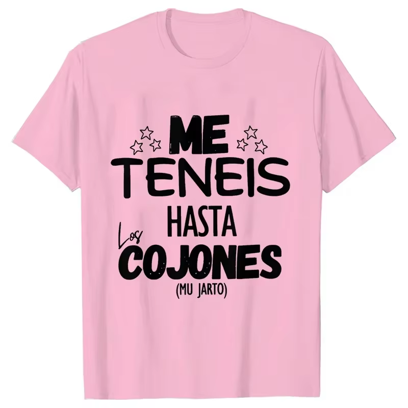 T-shirts imprimés de blagues pour hommes, décontractés, amples, simples, col rond, manches courtes, 