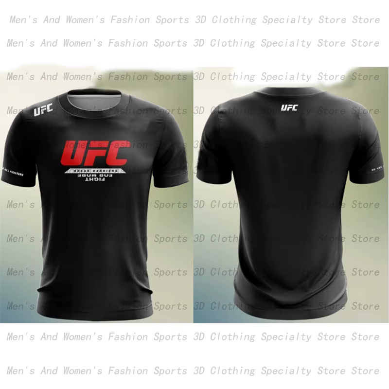 2025 été UFC bataille séchage rapide respirant T-shirt 3D combat à manches courtes haut nouveaux hom