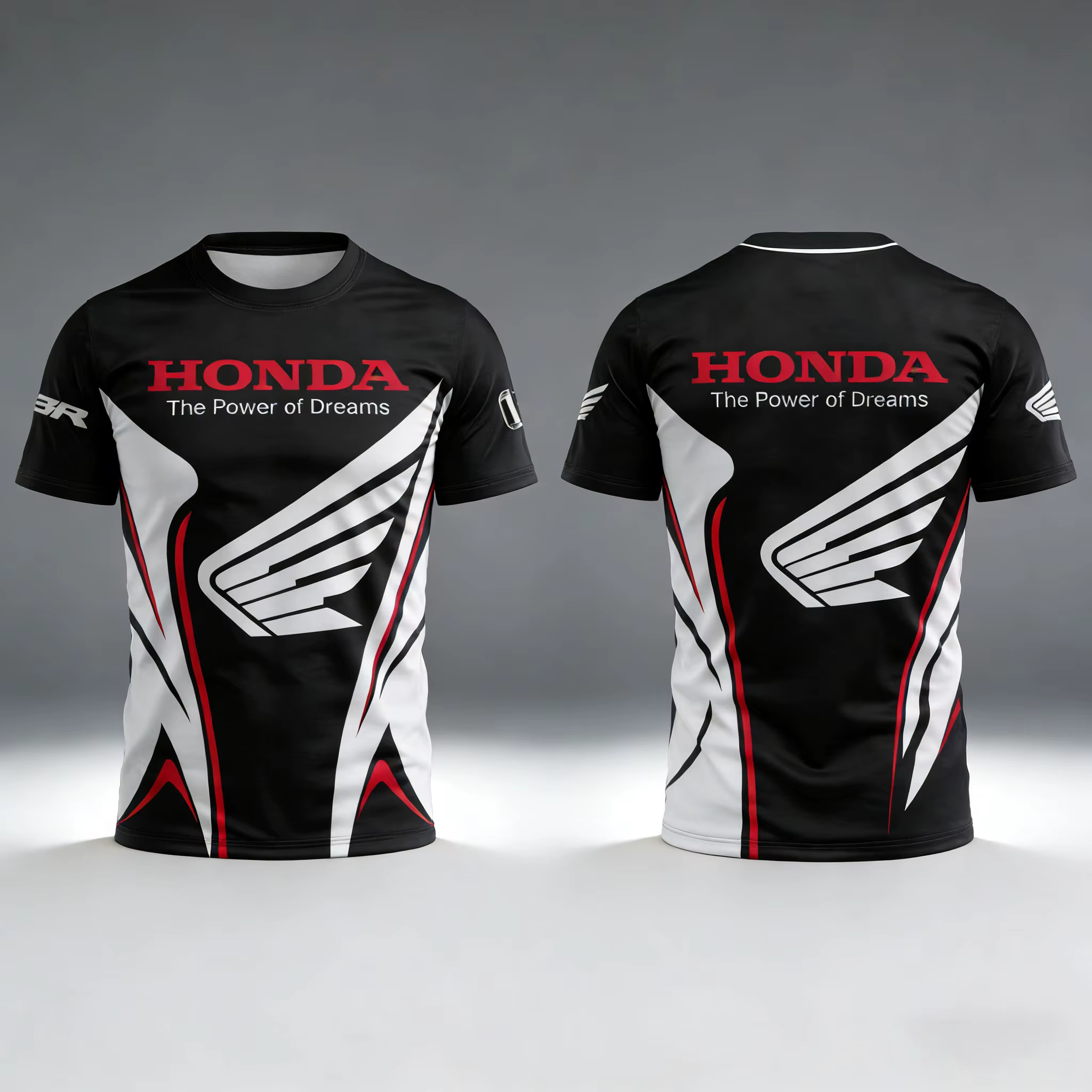 T-shirt à manches courtes commémoratif thème Honda, tendance, pour collection de fans de voitures, u