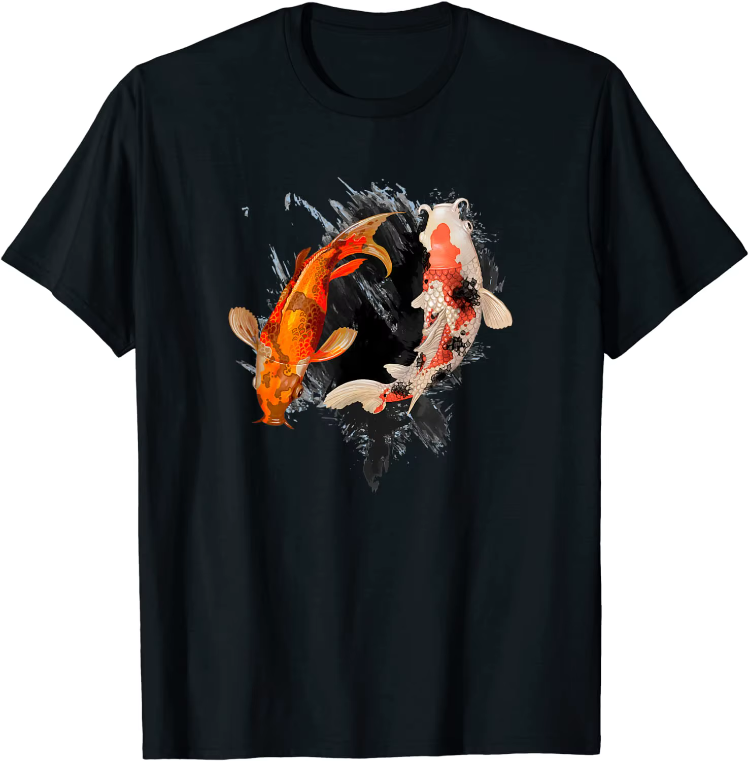T-Shirt de tatouage japonais, Koi Fish I carpe étang