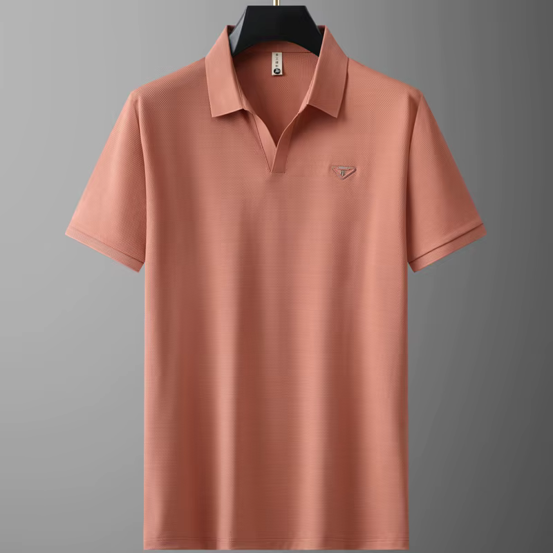 Polo de Luxe Respirant pour Homme, Vêtement d'Affaires Décontracté, Haut de Gamme, Nouvelle Collecti