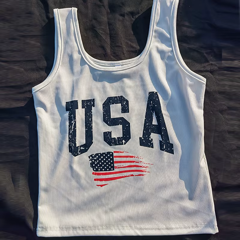 T-shirt imprimé lettre pour femme, haut court, t-shirt mince, streetwear vintage grunge, vêtements e