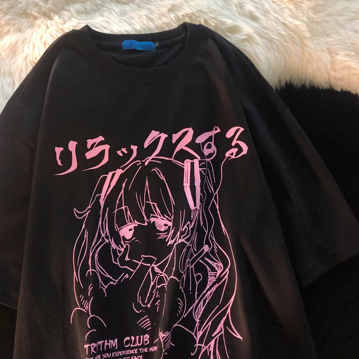 T-shirt surdimensionné pour femmes, vêtements pour femmes, Y2k, japonais, Harajuku, graphique Kawaii