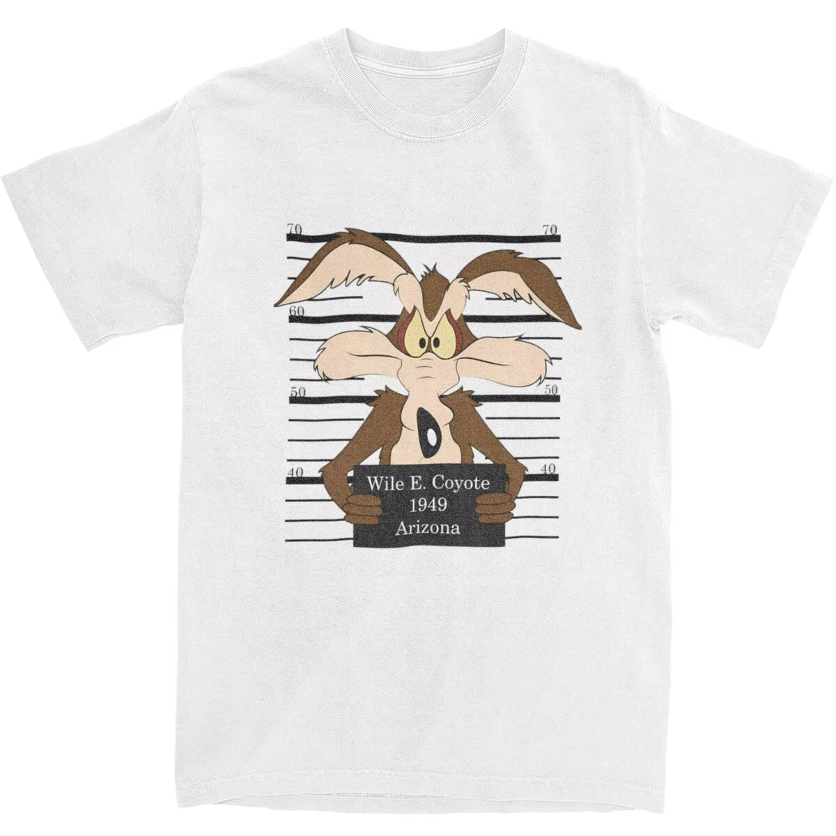 Wile E Coyote 1949 personnage de dessin animé vêtements T-shirt 100% coton drôle impression T-shirt 