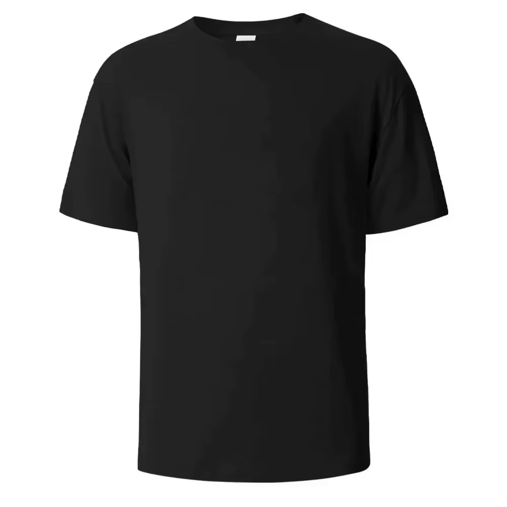 Nouveau T-shirt Écologique Confortable Blanc Pur 2026 pour Homme – Coton Lourd, Manches Courtes, Uni