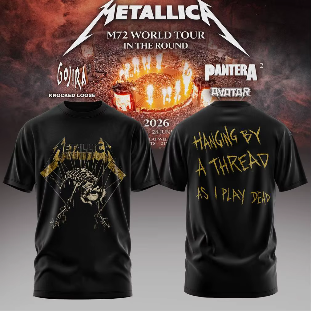 T-shirt de la tournée mondiale 2026 du groupe de rock Metallica M72 M72 pour hommes et femmes, vêtem
