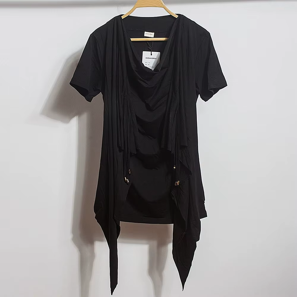 T-shirt homme uni à manches courtes, nouvelle collection printemps, style rétro américain, tendance