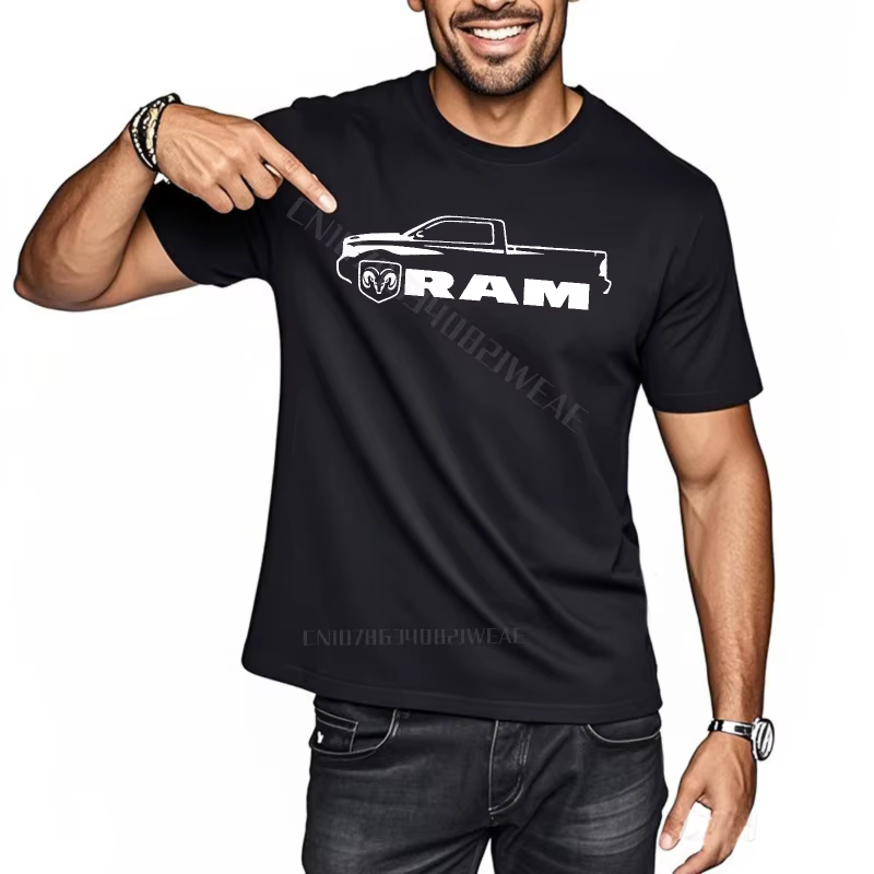 T-shirt homme adulte nouveaux Teeshirts Ram Logo sur chemise à manches courtes grande taille t-shirt