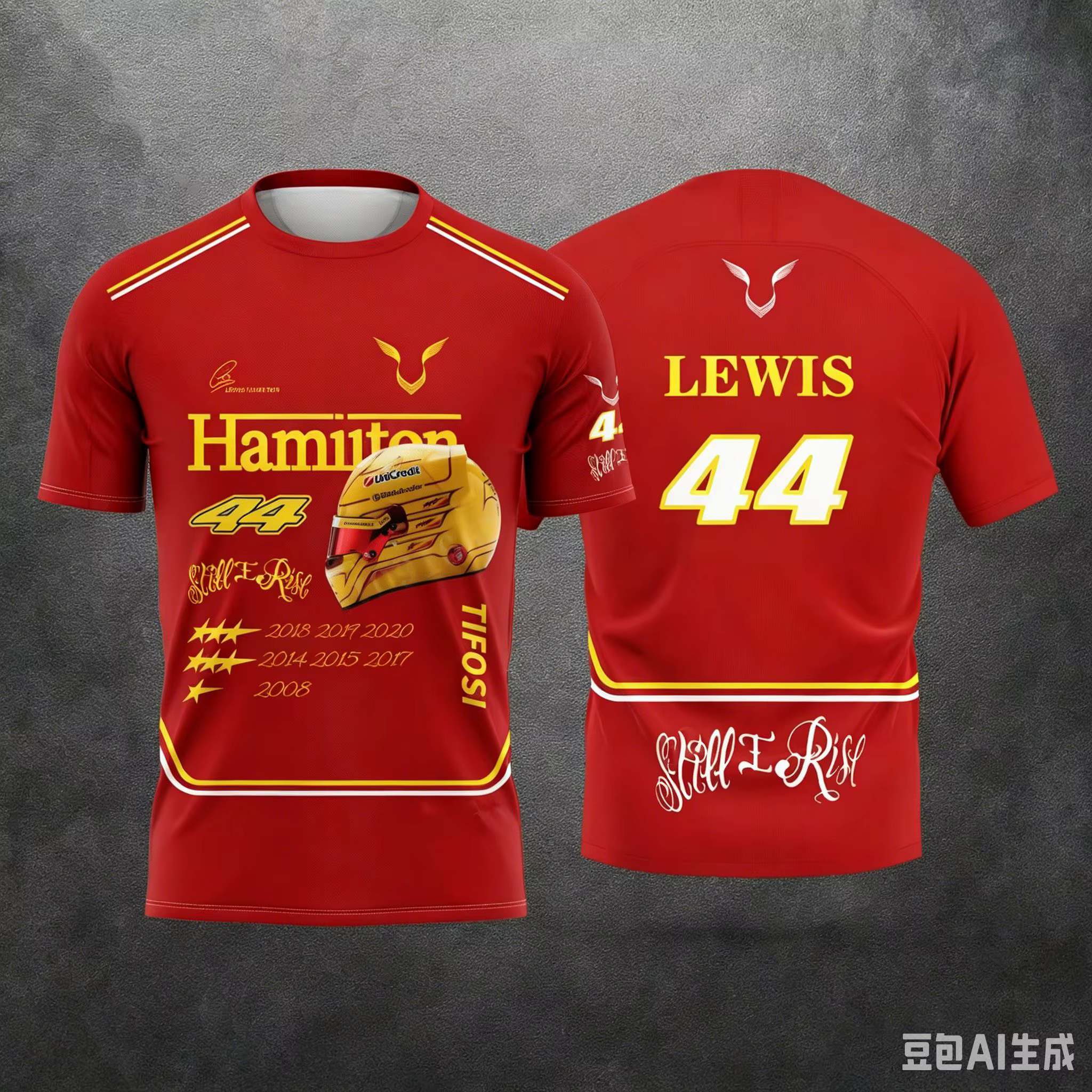 T-shirt de course léger et respirant à manches courtes avec motif « Still I Rise » de Lewis Hamilton