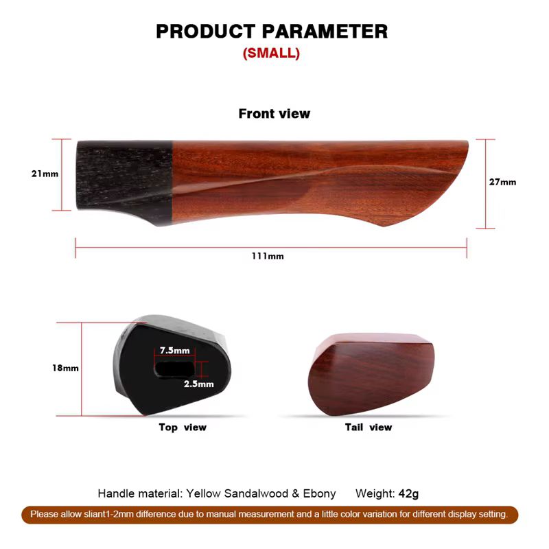 Manche de couteau professionnel haut de gamme en bois de forme japonaise pour couteau de chef, manch