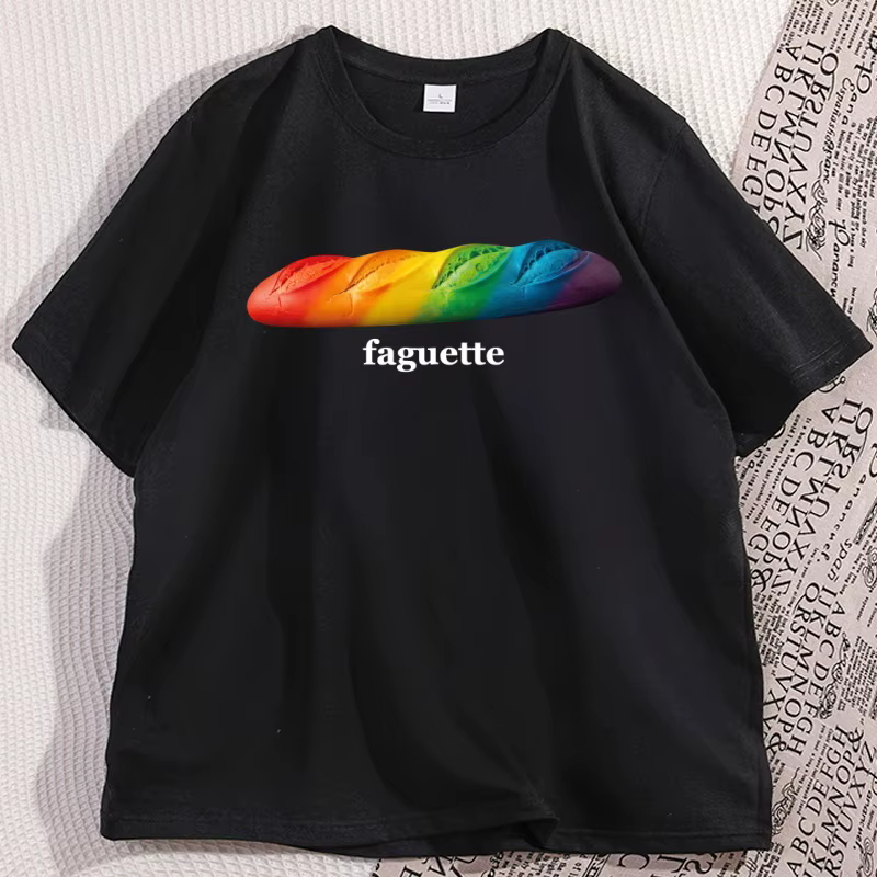 Faguette LGBT T-Shirt hommes femmes LGBT fierté T-Shirt français Gay blague lesbienne Gay ami T-Shir