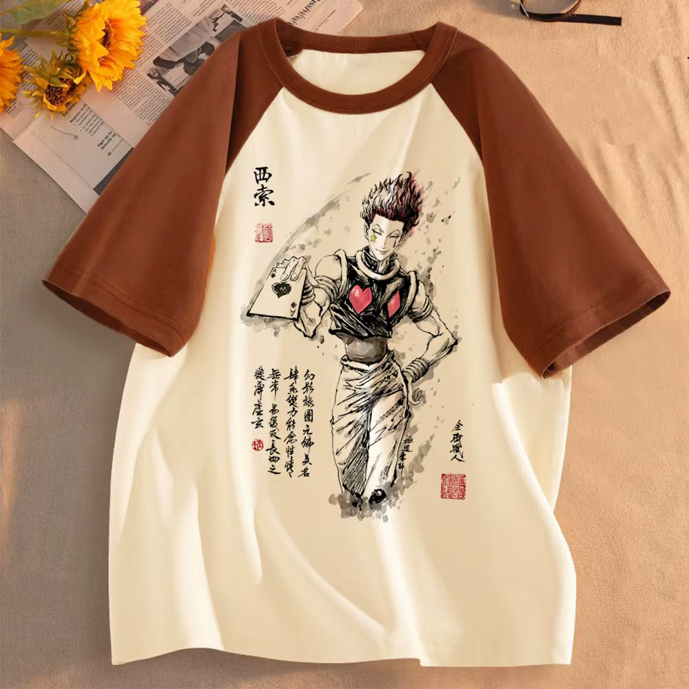 Hunter x Hunter chemise fille kawaii université numérique harajuku femmes années 2000 t-shirt respir