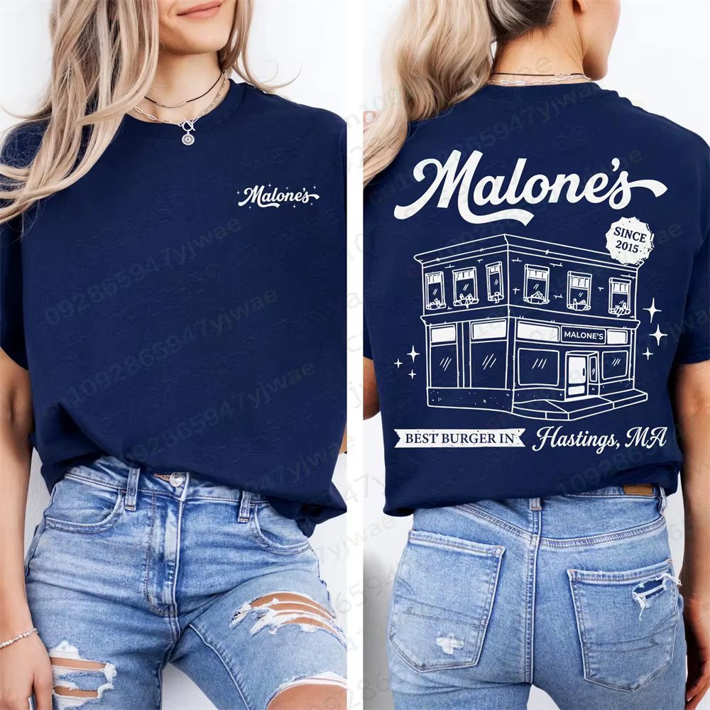 Malones Bar Hockey Off Campus Shirt Briar University Hockey Shirt Hannah Wells T-shirt romantique po