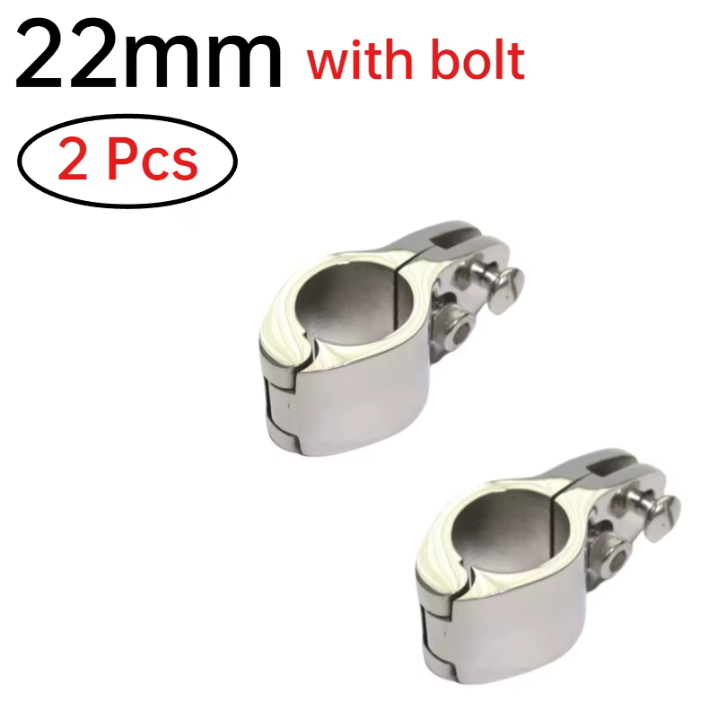 Glissières à mâchoire supérieure en acier inoxydable 316, 2 pièces, 22mm/25mm/30mm/32mm/38mm/50mm, g