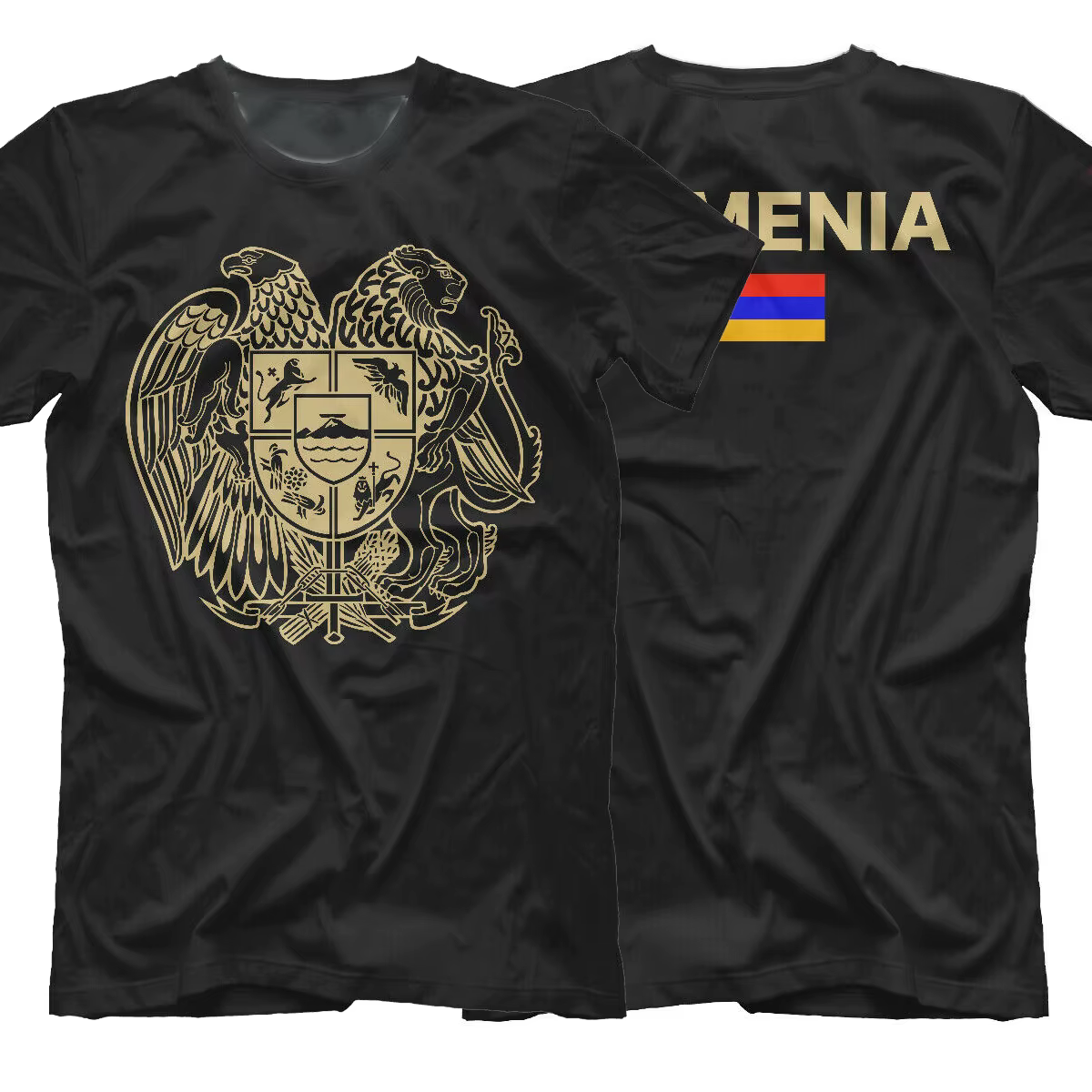 Erevan Coat of Arms of T-Shirt Élimine. Été Coton Manches Courtes O-cou Hommes T-shirt Nouvelle S-3X