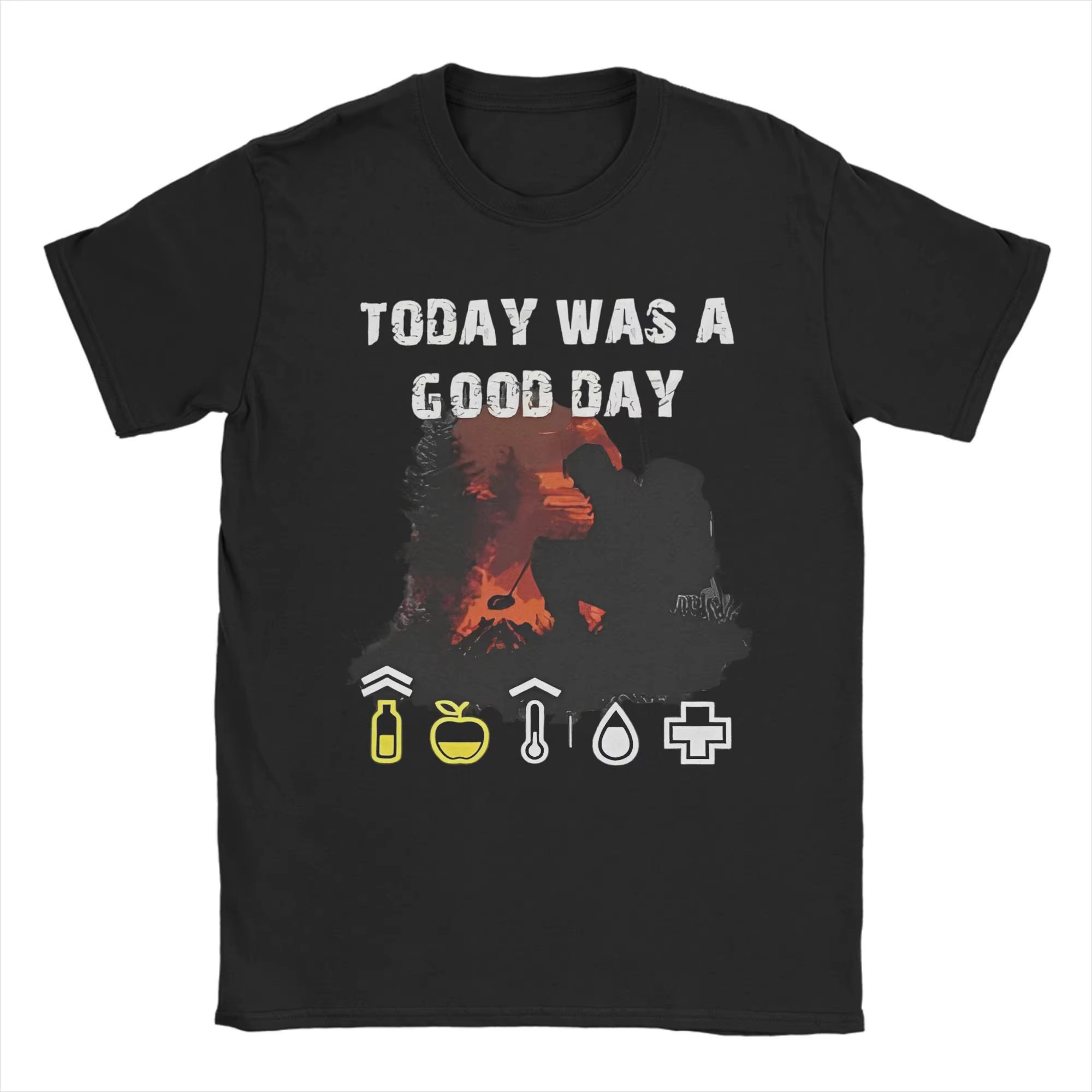 Hommes DayZ aujourd'hui est une bonne journée t-shirts jeu de tir couverture en coton Hipster à manc