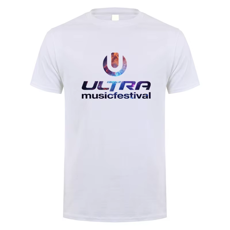 Ultra Festival de musique t-shirt hommes à manches courtes coton T-shirts été hommes dessus frais St
