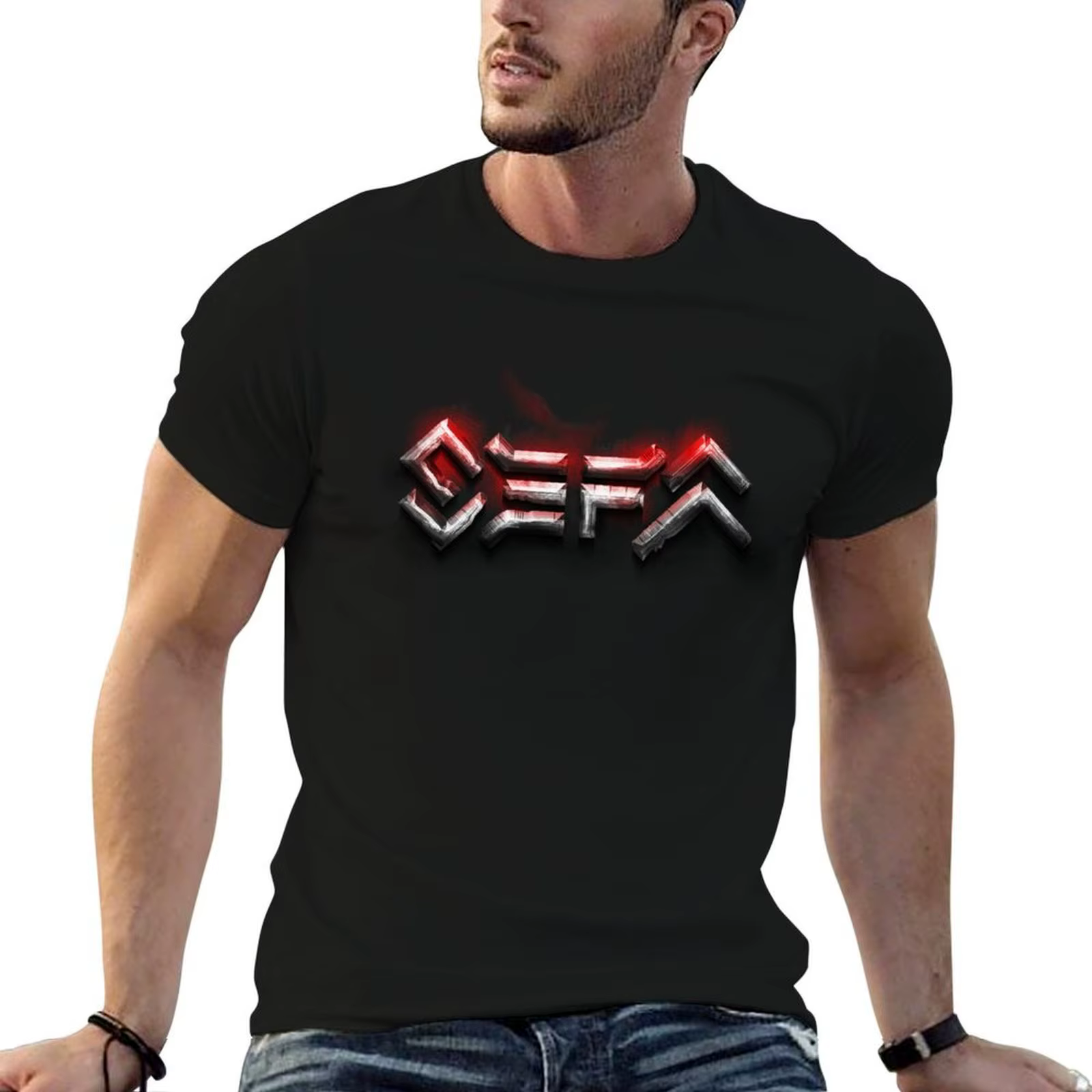 T-shirt SEFA en coton, pack de t-shirts, t-shirts personnalisés avec impression graphique pour homme